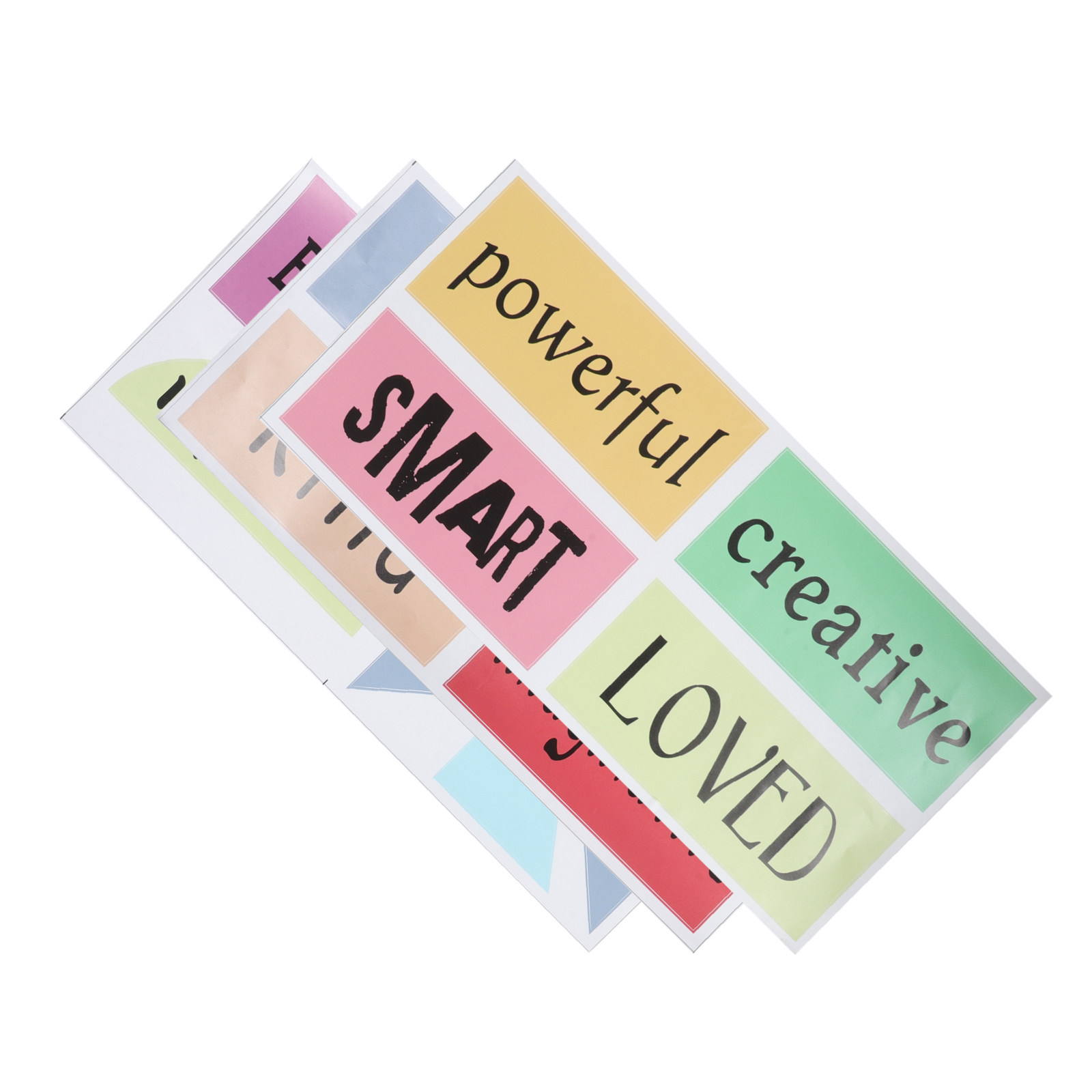 Kids Education Motivation - สติกเกอร์ติดพื้นรูปจรวดสร้างแรงบันดาลใจ 3 ชิ้น สำหรับเด็ก – สติกเกอร์ตกแต่งห้องเรียนและห้องเด็กเล่นเพื่อการศึกษา