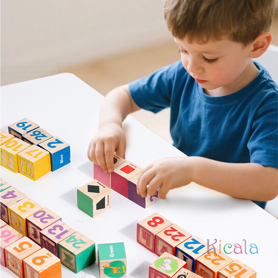 บล็อกตัวเลขไม้มอนเตสซอรี่ ของเ - Kids Education Number บทวิจารณ์และราคา